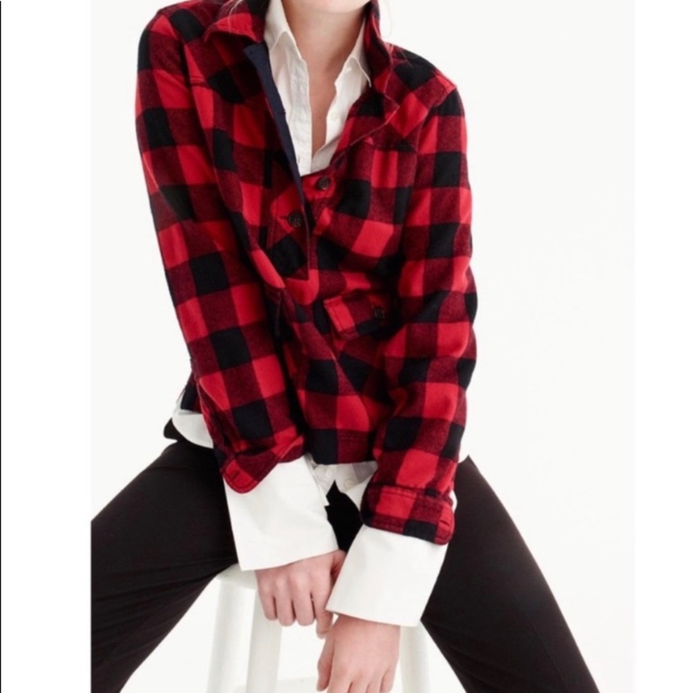 J. Crew Buffalo check plaid pullover